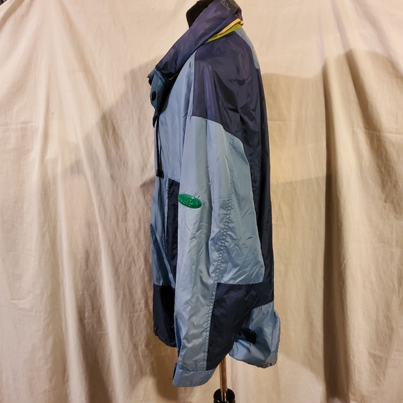 FOG Men's color block hidden hood mesh lined runner Windbreaker jacket LReg - Picture 4 of 12